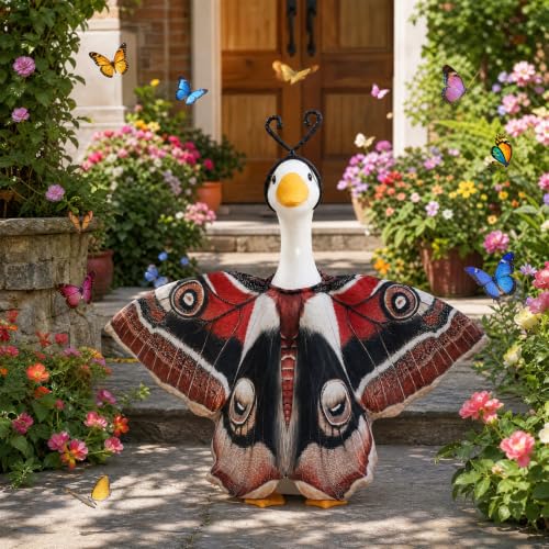 Butterfly Porch Goose Outfits Wing Cape Set for 23'' Goose - color: Black Moth