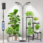 Aumtrly 2 Head Grow Light Full Spectrum, Black, with 68" Adjustable Stand - size: 2 head 68inch/black