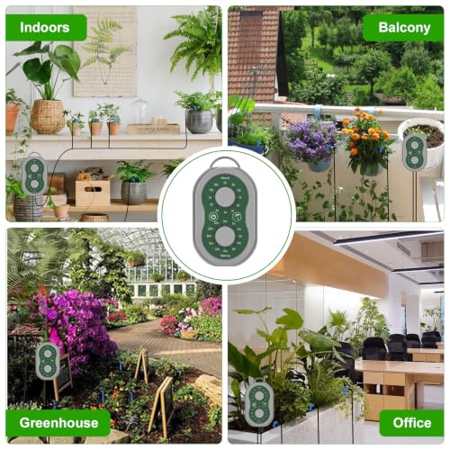 50FT Automatic Plant Watering System with Timer, Rechargeable Drip Kit