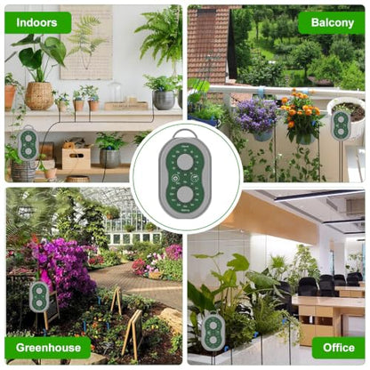 50FT Automatic Plant Watering System with Timer, Rechargeable Drip Kit