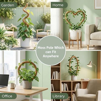 30 Inches Bendable 2 Pack Moss Pole Monstera Plant Support Stakes - Moss Poles for Climbing Plants, Plant Stakes for Indoor Plants - Coco Coir Pole Moss Stick for Monstera, Pothos. - size: 2 x 30 In (Bendable)