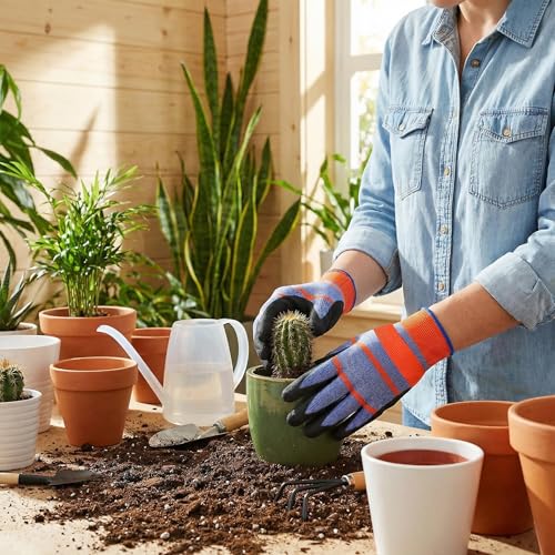 12 Pairs Gardening Gloves for Men Women, Summer Work Gloves