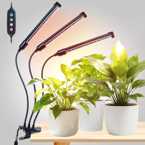 Gamechanger! FECiDA 27W Bright Clip Grow Lights for Seed Starting, Bonsai - size: 3-Tubes