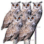 Owl to Keep Pigeons Away, 5 Pack Fake Owls, Pigeon Scare - color: Amazed Eagle 5pc