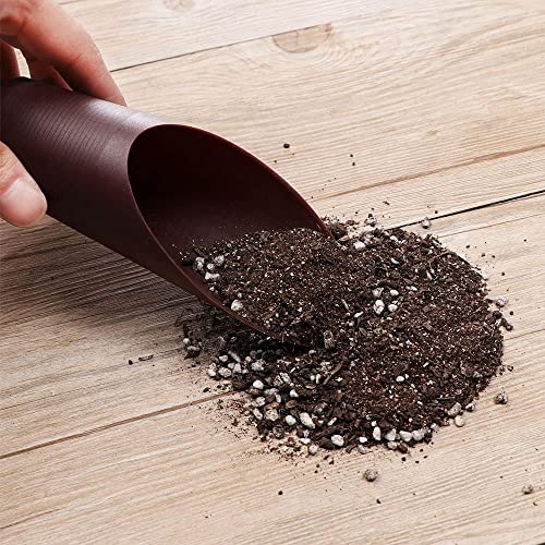 Baolaili Bonsai Soil Scoops, Plastic Garden Soil Scoops, Black, Classic, Ergonomic Grip