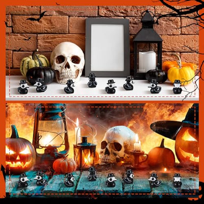 Briwooody 50 Pcs Halloween Mini Plague Doctor Figurine Bulk,Stylish Style - color: Stylish Style