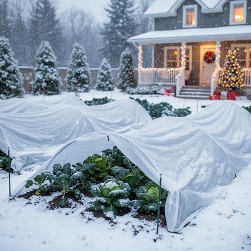 Boao 7 Pcs Plant Covers Freeze Protection, Row Cover & Tree Covers Winter