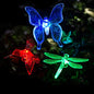 GIGALUMI Solar Garden Lights Outdoor Waterproof Butterfly Path Lights 3 Pc - size: 3Pack
