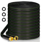 Garden Hose 75 ft Water Hose Flexible Heavy Duty Lightweight No Kink Long Outdoor Non-Expandable High Pressure Flat Hoses Pipe 75’ Strong 3/4’’ Brass Fitting for Outside Yard Lawn Car Wash - size: 75FT