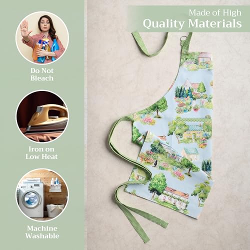 Maison d' Hermine Aprons for women with Pocket 100% Cotton (27.50"x31.50") - color: 125 - Gignac
