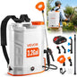 VEVOR Battery Powered Backpack Sprayer 3.2 Gal, Powerful Electric Sprayer, Weed Sprayer for Garden and Lawn, Adjustable 0-90 PSI, 2 Retractable Wands & 5 Nozzles, Yard Sprayer - size: 3.2 Gal