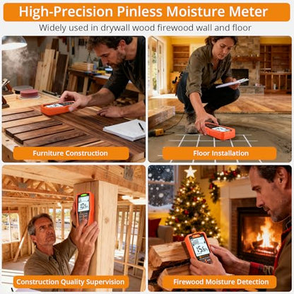 Neoteck 6 in 1 Moisture Meter-Wood Wall Concrete Drywall Plaster Screed