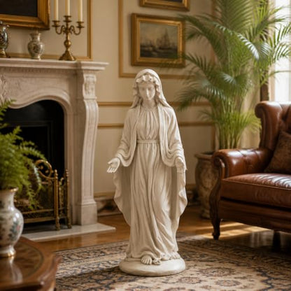Virgin Mary Statue, 29.4" Outdoor Statue, Fall Decor for Garden Yard - size: 29.4" H Virgin Mary
