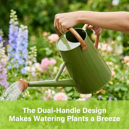 Watering Can for Outdoor&Indoor Plants，1.5 Gallon，Dark Green - color: Dark Green