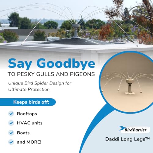 Bird Barrier Daddi Long Legs 2 Ft Bird Spider, Bird Deterrent for Boats