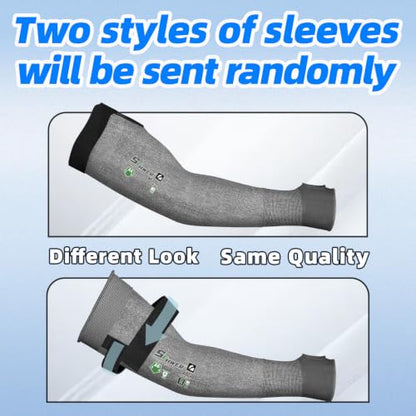 Schwer 2 Pairs 18in A6 Cut Resistant Arm Sleeves for Gardening, S903 - color: Dark Grey, size: 18 In-2 Pairs