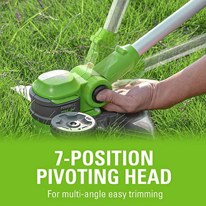 Greenworks 24V 12-Inch Cordless String Trimmer/Edger (Gen 2), Battery and Charger Not Included - style: 12" Gen 2 (Bare Tool)