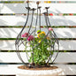 Obelisk Trellis Garden - 27" Metal Climbing Support for Vines - size: 27" x 8"