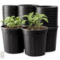 50 Pack 1 Gallon Flexible Plant Nursery Pots for Plants with Drainage Holes - size: 1 Gallon