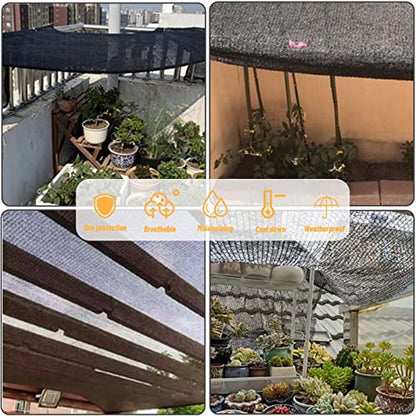 Cool Area Sun Shade Cloth Shade Net for Garden, 70% 6.5x16.5ft, Black - color: 70% Shade-Black, size: 6.5FTx16.5FT