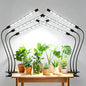 Tri-Head Clip Grow Lights for Indoor Plants, Full Spectrum Plant Lights. - size: 3 Heads(Pack 2)
