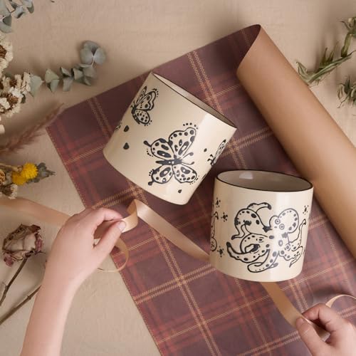 STHIE 5 Inch Ceramic Plant Pots for Indoor Plant with Drainage, Sea Turtle - color: Sea Turtle