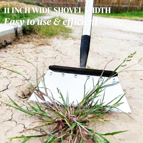Garden Flat Shovel - Floor Scraper，Multifunctional Heavy Duty Weed Scraper