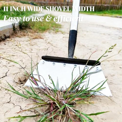 Garden Flat Shovel - Floor Scraper，Multifunctional Heavy Duty Weed Scraper