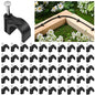 100 Pcs Drip Irrigation Tubing Mounting Clips, 1/4" and 3/8", Black - style: 1/4" and 3/8"