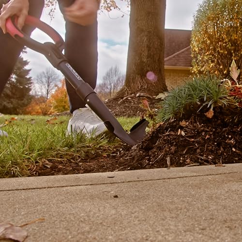 Root Slayer RS224 Mini Digger Garden Shovel, Heavy Duty Steel, Black - color: Black, size: Small