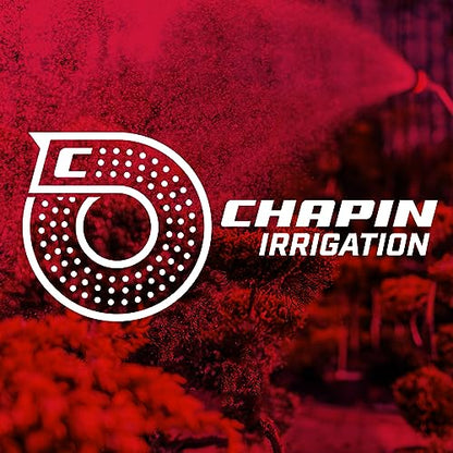 Chapin 4990 Oscillating Lawn Sprinkler with 17 Brass Nozzles, Red
