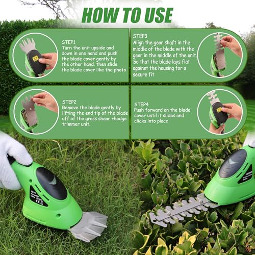 Lichamp 2-in-1 Electric Hand Held Grass Shear