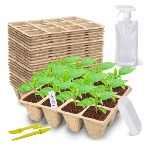 360 Cells Seed Starter Tray, 30 Pack Plant Starter Kit - size: 360 Cells, 30 Packs