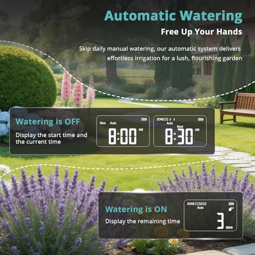 QUOBAS Brass Sprinkler Timer for Garden Hose, Programmable Water Timer - size: Sprinkler Timer 3 zone