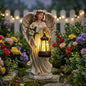 Garden Angel Statue, Solar Garden Angel Statues for Outside with Lantern - color: Lantern