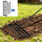 36"x10" Lawn Leveling Rake - High Carbon Steel Yard Lawn Leveler Tool with Adjustable Long Handle | Multi-Surface Levelawn Tool for Soil, Grass, Golf Course, Garden & Farm Care - style: 36"x10"