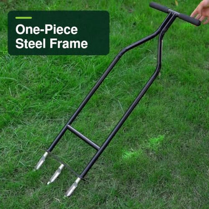 Manual Core Lawn Aerator Tool - size: Aerator + 3 Tines