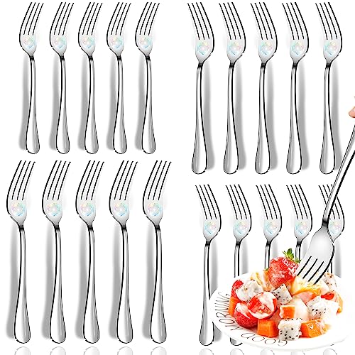 Dinner Forks and Salad Forks Silverware Set Of 20 Pieces, Stainless Steel Forks, Mirror Polished Fork Set, Cutlery Utensils Set of forks, Apartment Essential Flatware - color: Silver, size: 20pcs