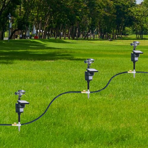 Lawn Solar Motion Sensor Motion Activated Sprinkler Cat to Deter Animals