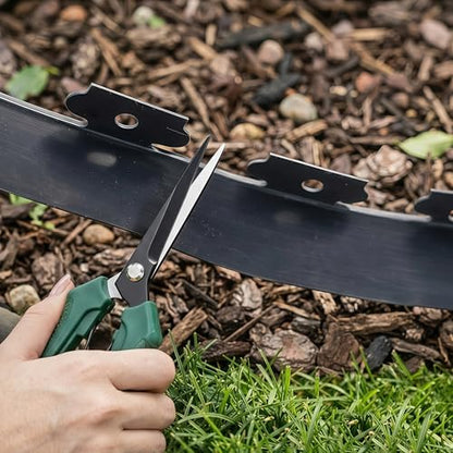 Landscaping Edging, No-Dig Flexible Plastic Border for Yard Flower Bed, 33FT - size: 4IN *33FT
