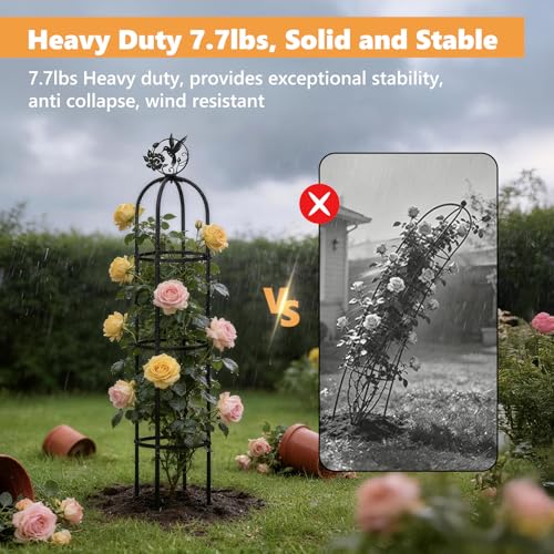 Elegant Outdoor Garden Trellis for Climbing Plants with Premium 100% Metal