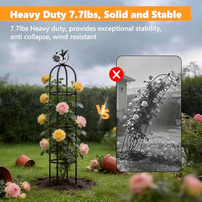 Elegant Outdoor Garden Trellis for Climbing Plants with Premium 100% Metal