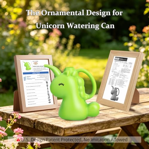 XXXFLOWER Small Watering Can for Indoor Plants 1/4 Gallon 1L Green - size: Green