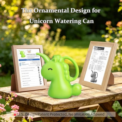 XXXFLOWER Small Watering Can for Indoor Plants 1/4 Gallon 1L Green - size: Green