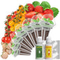 Strawberry Seed Pods for AeroGarden, Ahopegarden, iDOO Hydroponics Growing System, 350 Seeds+ Germination Including Red Cherry Tomato Golden Cherry Tomato, White Strawberry, Red Strawberry (7-Pods) - color: Fruit, size: 7pods