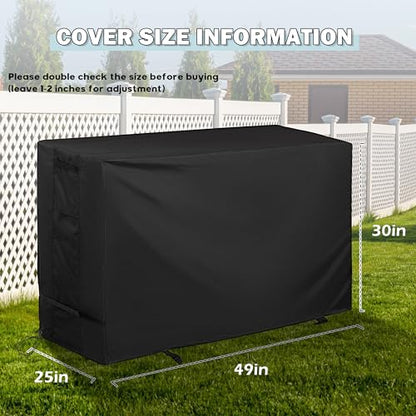 Outdoor Raised Garden Bed Cover for Best Choice Products 48 x 24 x 30 Inches Raised Garden Bed, Outdoor Planter Box Stand Cover for Mobile Elevated Wood Planter/Planting Bed - size: 49"L x 25"D x 30"H