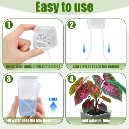 LemonRoad 20 Pack 2.5" Small Self Watering Pots for Indoor Plants - size: 2.5"