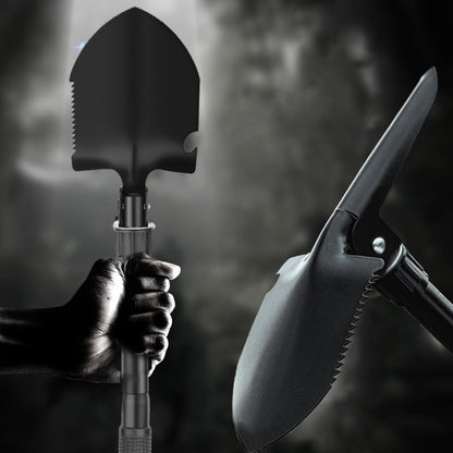 1PCS Folding Spade for Outdoor Planting Durable Gardening Hand Tools,Black
