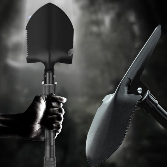 1PCS Folding Spade for Outdoor Planting Durable Gardening Hand Tools,Black