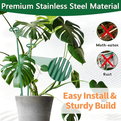 Telescoping Monstera Plant Stakes, 12.5-48.4IN Indoor Plant Support- 7Pack - size: 7pcs